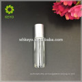 5 ml 8 ml 10 ml de óleo essencial rolo de vidro transparente na garrafa com bola de aço inoxidável